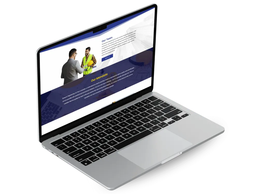 construction website responsive design